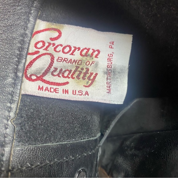 Corcoran 1500 Paratrooper Jump Boots Men’s 7.5 E Black Goth Metal Made In U.S.A. - Picture 6 of 7